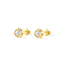 Carica l'immagine nel visualizzatore di Gallery, Monde Petit T1703P -Orecchini per bambini, oro giallo 18k (750) - Ilgrandebazar