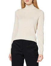 Carica l'immagine nel visualizzatore di Gallery, Marchio Amazon - MERAKI Pullover Lana Merino Donna Collo 48, Beige (Oatmeal) - Ilgrandebazar