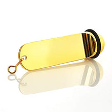 Carica l'immagine nel visualizzatore di Gallery, Kerafactum - Portachiavi a Forma di Chiave per Hotel, Effetto Oro, con... - Ilgrandebazar