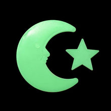 Carica l'immagine nel visualizzatore di Gallery, VORCOOL Luna Stelle Fluorescenti Luminose Soffitto Stickers Murali da Giallo