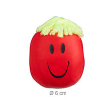 Carica l'immagine nel visualizzatore di Gallery, relaxdays Antistress 6 cm, con Smorfia e Capelli, Palla Morbida per Bambini,...