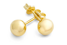 Carica l'immagine nel visualizzatore di Gallery, Miore Orecchini Donna Piccoli a Lobo Sfera Oro Giallo 9 Kt / 375 - Ilgrandebazar