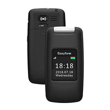 Carica l'immagine nel visualizzatore di Gallery, Easyfone Prime A1 3G Telefono Cellulare a Conchiglia per Anziani, Nero - Ilgrandebazar