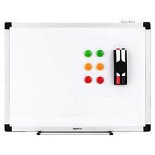 Carica l'immagine nel visualizzatore di Gallery, AmazonBasics - Lavagna bianca, cancellabile a secco, con supporto 90 x 60 cm - Ilgrandebazar