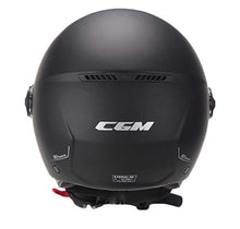 Carica l'immagine nel visualizzatore di Gallery, CGM Casco demi jet 107A FLORENCE MONO Nero opaco sagomata, M