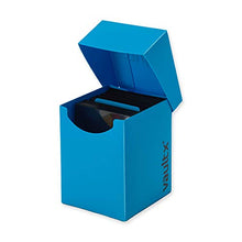 Carica l'immagine nel visualizzatore di Gallery, Vault X ® Porta Mazzo e 150 Bustine Nere per Carte - Formato Grande per 120+ Carte Imbustate - Senza PVC (Blu)