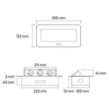 Carica l'immagine nel visualizzatore di Gallery, Presa a scomparsa per 3 spine Schuko da incasso con cavo 1,5 m per...