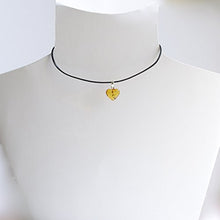 Carica l'immagine nel visualizzatore di Gallery, Orecchini a cerchio in argento sterling 925 con collana girocollo di cuori...