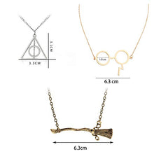 Carica l'immagine nel visualizzatore di Gallery, YouU 5 Pz Collana di doni della morte Boccino d'oro e bracciali,... - Ilgrandebazar