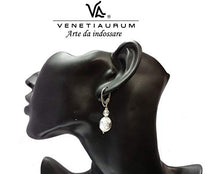 Carica l'immagine nel visualizzatore di Gallery, Venetiaurum - Orecchini Da Donna Con Perle Ovali In Vetro di Murano E...