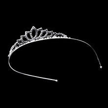 Carica l'immagine nel visualizzatore di Gallery, Pixnor Wedding Tiara nuziale strass Decor Hairband capelli Clip Loop...
