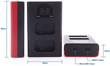 Carica l'immagine nel visualizzatore di Gallery, Baxxtar PRO (2x) compatibile con la batteria DUAL LCD-caricatore + 2x BLS-5