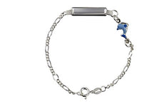 Carica l'immagine nel visualizzatore di Gallery, AKA Gioielli - Bracciale Targhetta Identificativa Bambini Argento 925 con...