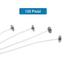 Carica l'immagine nel visualizzatore di Gallery, Rovtop 120 Pezzi Stoppini Candela 15cm/6in da DIY Candele per Lavoro Medium - Ilgrandebazar
