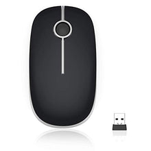 Carica l'immagine nel visualizzatore di Gallery, Jelly Comb Mouse Senza Fili 2.4 GHz con Nano Ricevitore per Il Nero E Argento