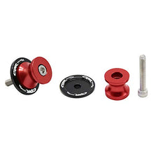 Carica l'immagine nel visualizzatore di Gallery, 2pcs Nottolini M8 Alza Moto Supporti Per Forcellone Posteriore Rosso