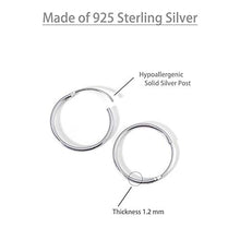 Carica l'immagine nel visualizzatore di Gallery, Mannli - Set di 5 paia orecchini a cerchio in argento Sterling 925 Argento - Ilgrandebazar