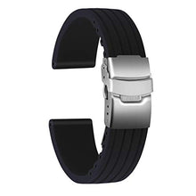 Carica l'immagine nel visualizzatore di Gallery, Ullchro Cinturini Orologi Impermeabile Bracciale Donna 22mm, Nero - Ilgrandebazar