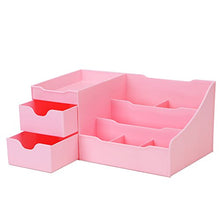 Carica l'immagine nel visualizzatore di Gallery, Uncluttered Designs Porta Cosmetici con Cassetti (Rosa) 2 cassetti, Rosa