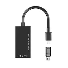 Carica l'immagine nel visualizzatore di Gallery, Adattatore cavo MHL Micro USB a HDMI, a HDMI 1080P Convertitore nero - Ilgrandebazar