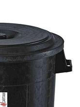 Carica l'immagine nel visualizzatore di Gallery, Stefanplast 25130 Bidone Immondizia con Coperchio, Plastica, Nero, 120 Litri