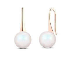 Carica l'immagine nel visualizzatore di Gallery, Orecchini pendenti da donna in argento Sterling con perla, realizzati con...