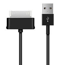Carica l'immagine nel visualizzatore di Gallery, kwmobile Cavo USB per Samsung Galaxy Tab 1/2 10.1/Tab 2 7.0/Note 10.1 - nero - Ilgrandebazar