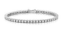 Carica l'immagine nel visualizzatore di Gallery, Bracciale Tennis in Argento 925 Rodiato con Zirconi Bianchi Taglio Diamante,... - Ilgrandebazar