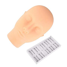 Carica l'immagine nel visualizzatore di Gallery, Beauty7 Testa Silicone di Manichino + 10 Paia Ciglia Autoadesive