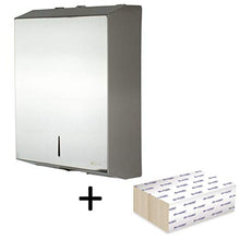 Carica l'immagine nel visualizzatore di Gallery, Mosa - Dispenser per asciugamani in acciaio inox spazzolato 201. Supporto L