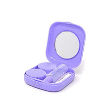 Carica l'immagine nel visualizzatore di Gallery, Confezione da 4 mini custodia viaggio per lenti a contatto, blu, viola,... - Ilgrandebazar