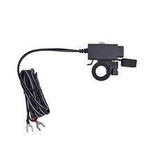 Carica l'immagine nel visualizzatore di Gallery, YGL Impermeabile Caricabatterie USB per Moto con Interruttore di...