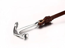 Carica l'immagine nel visualizzatore di Gallery, Vnox Bracciale unisex in acciaio inossidabile e pelle marrone, con àncora, a... - Ilgrandebazar