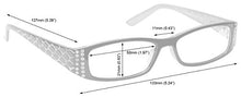Carica l'immagine nel visualizzatore di Gallery, UV Reader Rosa Nero Occhiali Da Lettura Stile Designer Potenza ottica +2,50 - Ilgrandebazar