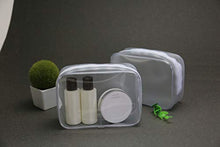 Carica l'immagine nel visualizzatore di Gallery, Pochette Trasparente,Borse da Toilette Trasparente 5 pezzi PVC Bianca