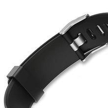 Carica l'immagine nel visualizzatore di Gallery, endubro Cinturino per Fitness Tracker ID115 HR Plus &amp; Molti Altri Nero - Ilgrandebazar