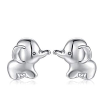 Carica l'immagine nel visualizzatore di Gallery, Qings Orecchini Donna Elefante in Argento Sterling 925, a Perno...