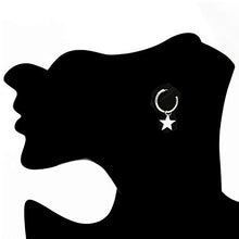 Carica l'immagine nel visualizzatore di Gallery, YL Orecchini a cerchio stella/croce/luna, orecchini ②orecchini A Cerchio Star - Ilgrandebazar