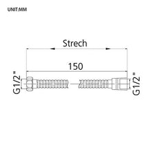 Carica l'immagine nel visualizzatore di Gallery, GRIFEMA COMPLENTO-G851Flessibile Doccia in Acciaio Inossidabile (G1/2...