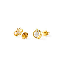 Carica l'immagine nel visualizzatore di Gallery, Monde Petit T1703P -Orecchini per bambini, oro giallo 18k (750) - Ilgrandebazar