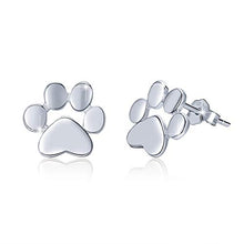 Carica l'immagine nel visualizzatore di Gallery, Bamoer, orecchini a perno a forma di zampa, in argento Sterling Paw-argento - Ilgrandebazar