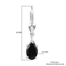 Carica l'immagine nel visualizzatore di Gallery, TJC - Orecchini pendenti da donna, in argento Sterling 925, con tormalina... - Ilgrandebazar