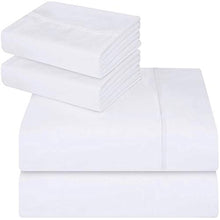 Carica l'immagine nel visualizzatore di Gallery, Utopia Bedding - Set Lenzuola Letto - Spazzolata Microfibra - King, Bianco - Ilgrandebazar