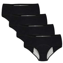 Carica l'immagine nel visualizzatore di Gallery, Nightaste Mutandine Periodo Mestruale Cotone Ragazze Micro Mesh Donna...