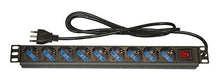 Carica l'immagine nel visualizzatore di Gallery, LINK LK10053 Multipresa da Rack 19" 9 Prese Universali con Interruttore... - Ilgrandebazar