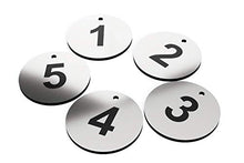 Carica l'immagine nel visualizzatore di Gallery, OriginDesigned - Portachiavi Circolare, numerato da 1 a 5, in plastica...