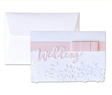 Carica l'immagine nel visualizzatore di Gallery, Wedding - Matrimonio - super bianco - traforato - biglietto d'auguri... - Ilgrandebazar