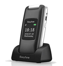 Carica l'immagine nel visualizzatore di Gallery, Easyfone Prime A1 3G Telefono Cellulare a Conchiglia per Anziani, Nero - Ilgrandebazar