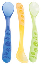 Carica l'immagine nel visualizzatore di Gallery, Nuby Cucchiaino svezzamento, manico lungo, set da 3 - Ilgrandebazar