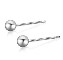 Carica l'immagine nel visualizzatore di Gallery, Fu You Orecchini Donna in Argento Sterling 925 Piccoli con Sfera 4... - Ilgrandebazar